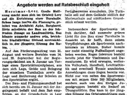 Die Turnhalle 1975